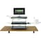 Uncaged Ergonomics Changedesk Tall Standing Desk Converter Ergonomic Desktop Riser CDM-b - alternate 3